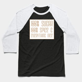 100% sugar Baseball T-Shirt